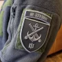 Шеврон 406 ОАБр Ми - Боги війни об'ємний олива